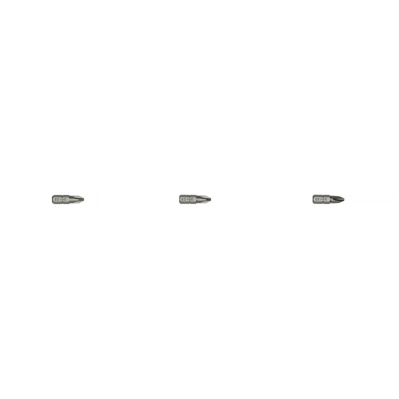 CARTE DE 3 EMBOUTS CRUCIFORMES PH2 25MM - HANGER - 133012