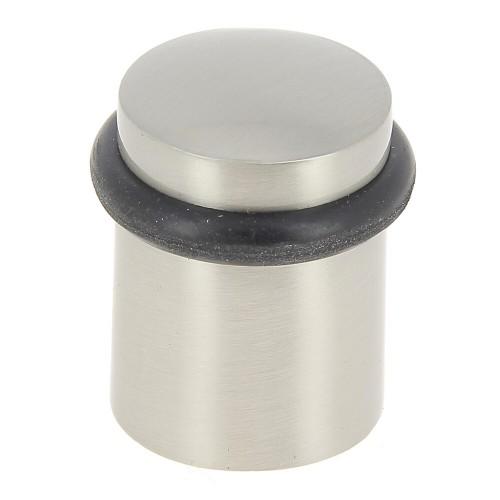 BUTOIR DE PORTE EN ALUMINIUM DIAMÈTRE 28 MM HAUTEUR 40 MM - NICKELÉ MAT CADAP