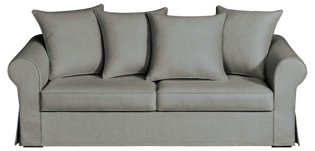 Canapé modèle C Sofa'sil - Multi-coussins, accoudoirs en crosse, fixe ou convertible_0