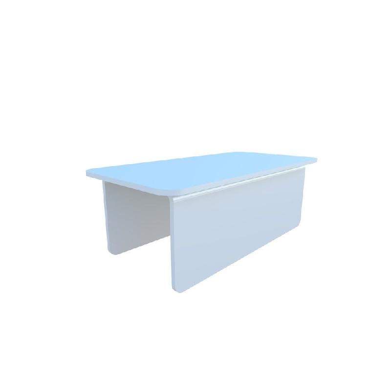 Chapeau de montant double GP25 blanc 9003 3x6 cm_0