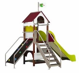 Structure pour aire de jeux Châtelet - Modules évolutifs pour enfants de 2 à 7 ans_0