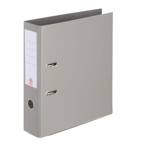 CLASSEUR À LEVIER CARTONNÉ BRUNEAU A4 MAXI - DOS 7,2 CM GRIS