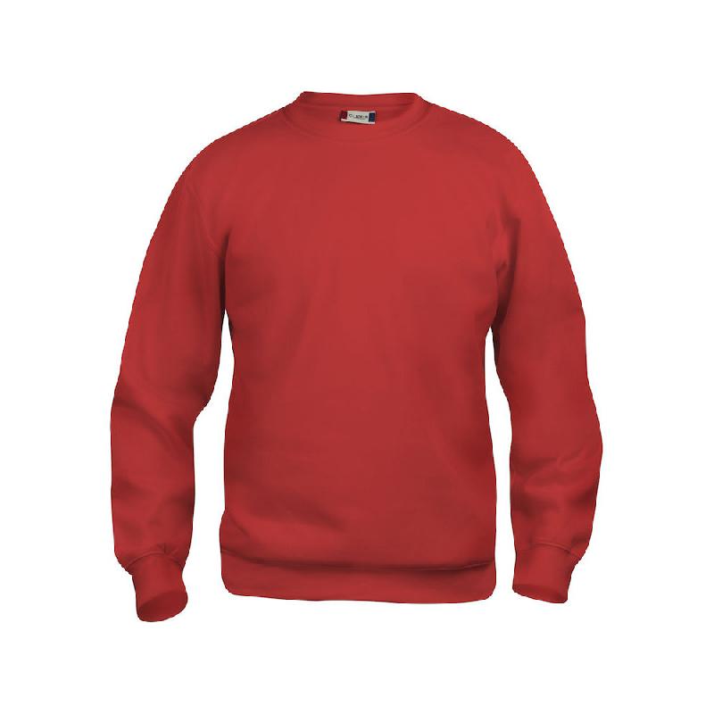 CLIQUE SWEAT BASIC COL RD ROUGE L