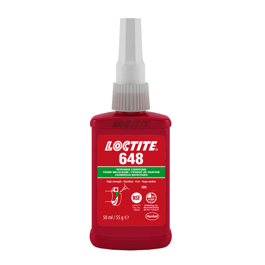 Colle anaérobie LOCTITE® 648 - haute résistance pour pièces cylindriques - BO50ML EGFD_0