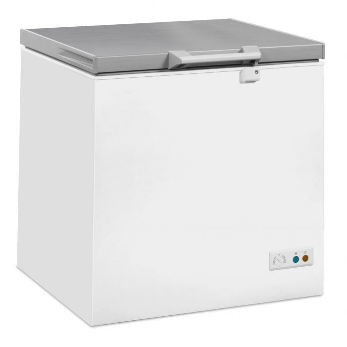 Congélateur bahut professionnel avec couvercle inox tropicalisé négatif 202 l - 7151.1100_0