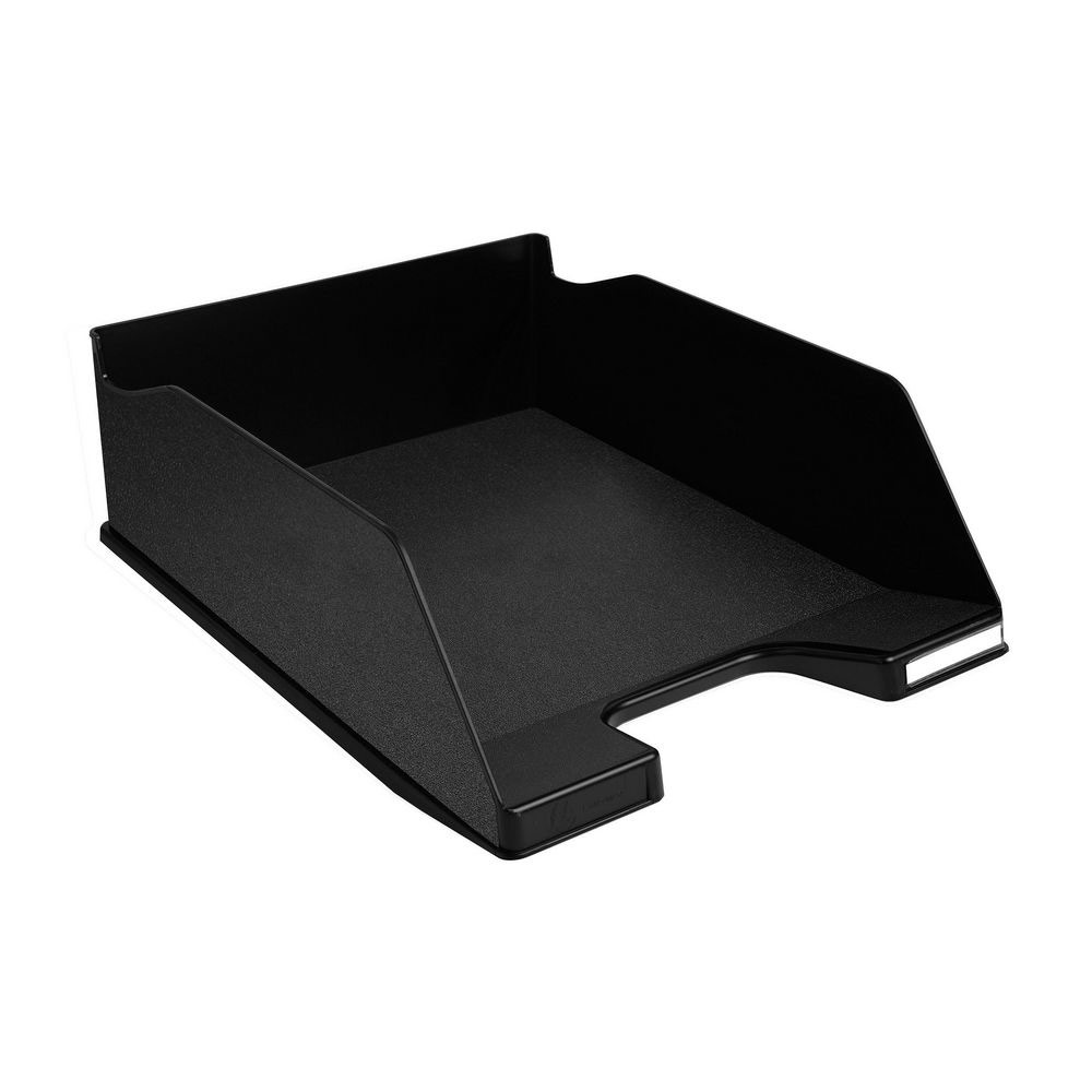 CORBEILLE A COURRIER COMBO MAXI A4+, 100 % RECYCLE  NOIR - LOT DE 2