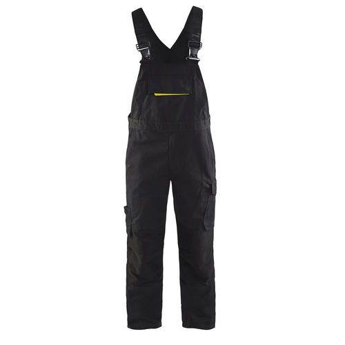 COTTE À BRETELLES STRETCH NOIR/JAUNE FLUORESCENT TAILLE 52 - BLAKLADER