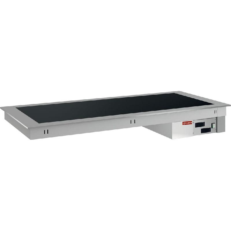 Diamond - Élément plaque vitrocéramique 2 x GN 1/1 - réf. DPA/PVV08-D - gris inox AKS-DPA/PVV08-D_0