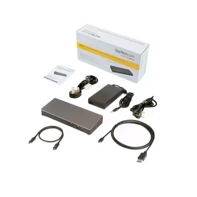 Dock Thunderbolt 3 pour PC portable - Station d'Accueil à  Double àÉcran - Dual 4k 60Hz Displayport -_0