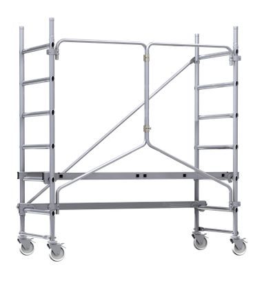Échafaudage roulant aluminium T-One 155 Primo - Comabi SNC - Hauteur de travail max. 2,70 m, pliant et stable_0