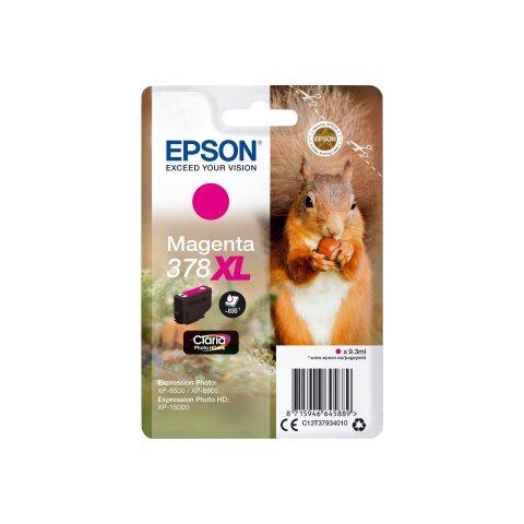 EPSON SQUIRREL ENCRE MAGENTA CLARIA PHOTO HD ÉCUREUIL 378XL -  AUTHENTIQUE