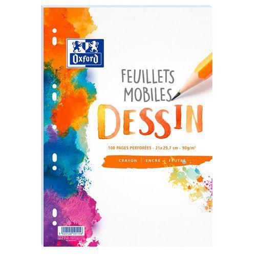 FEUILLES SIMPLES DESSIN OXFORD PERFOREES FILM 100P 210X297
