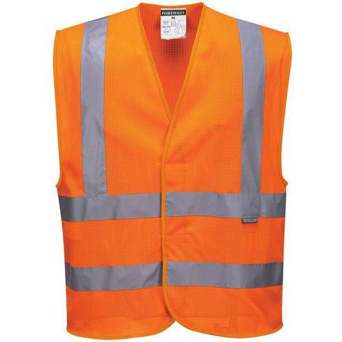 GILET HAUTE-VISIBILITÉ MAILLE C370 ORANGE XXXL - PORTWEST