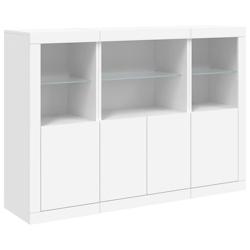 Helloshop26 - Buffet bahut commode armoire meuble de rangement organisateur cuisine salle de séjour salon avec lumières LED 3 pcs 02_0037195 - 30002_0