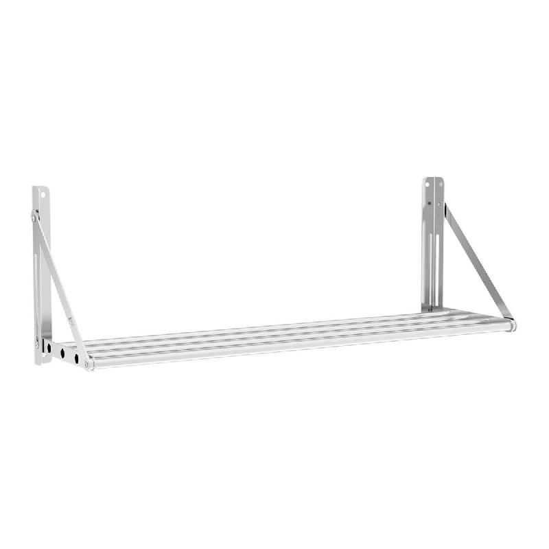 Helloshop26 - Étagère murale pliable professionnel à barreaux 100 x 30 cm 40 kg acier inoxydable 14_0001564 - 3000187468980_0
