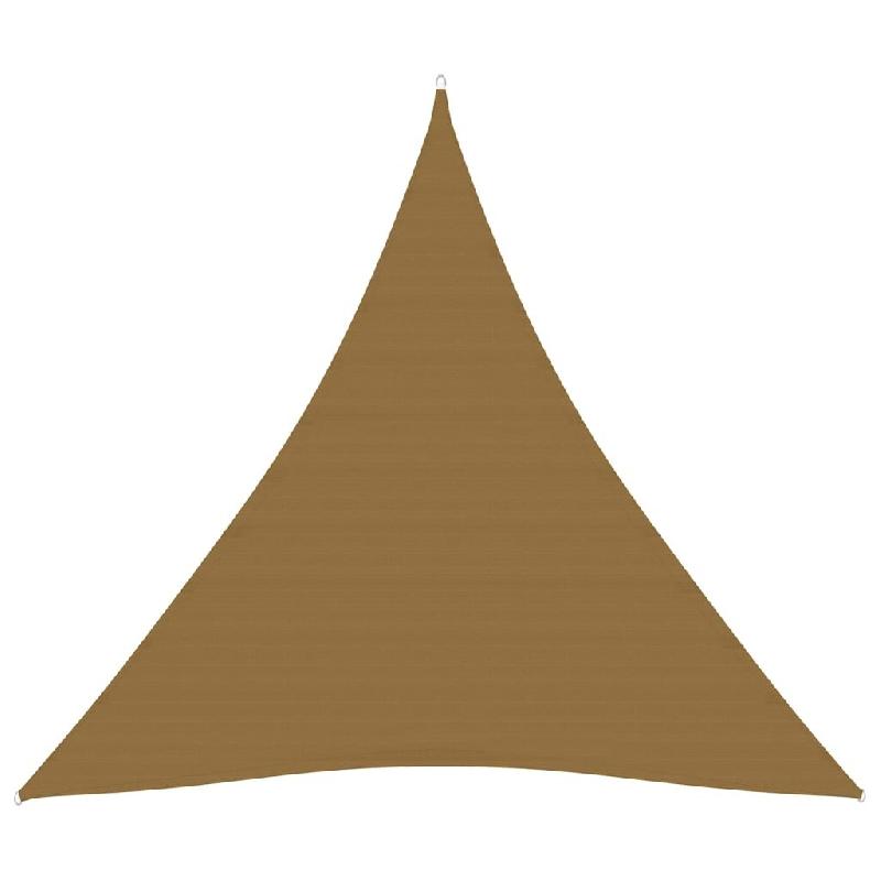 Helloshop26 - Voile d'ombrage 160 g/m² taupe 6 x 6 x 6 m PEHD 02_0009336 - 3000504147765_0