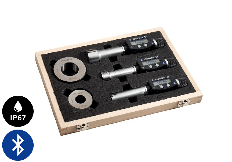 Jeux de Micromètres Digitaux XT3 avec Bluetooth - Ø6 à 100 - Afficheur digital pour chaque tête_0