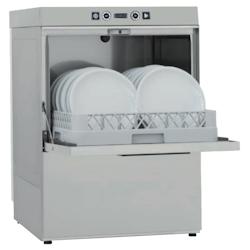 Lave-vaisselle industrielle 50x50 double paroi et distributeur de savon - 575x600x820 mm - 6800 W 400/3V - 46651719 Eurast - 46651719_0
