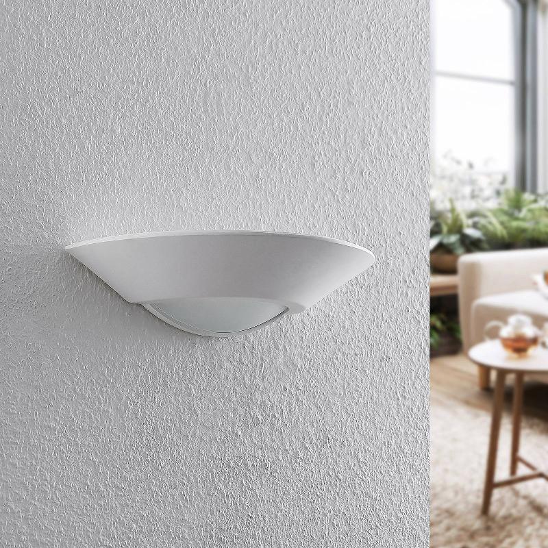 APPLIQUE MURALE LINDBY OPANA, UP/DOWN, BLANC, PLÂTRE, E14, 42,5 CM