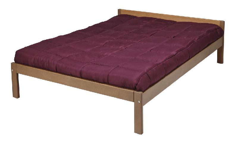 LIT NOVA TÊTE PANNEAU/BOIS SOMMIER AGGLO 140X190 TAUPE/TAUPE - MANUTAN COLLECTIVITÉS