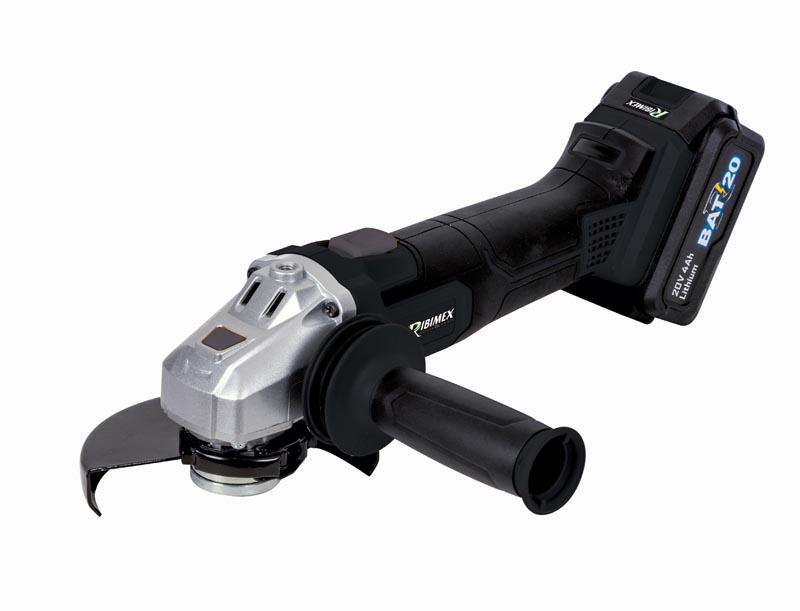 Meuleuse à angle 125mm R-BAT20 avec batterie 20V 4Ah, chargeur rapide et accessoires - PRBAT20-M125PRO_0