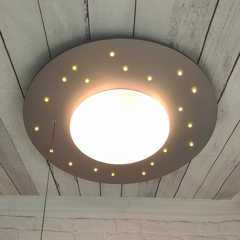 NIERMANN STANDBY PLAFONNIER STARLIGHT AVEC CIEL ÉTOILÉ, ARGENT