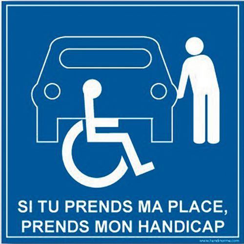 PANNEAU SI TU PRENDS MA PLACE PVC 250X250MM