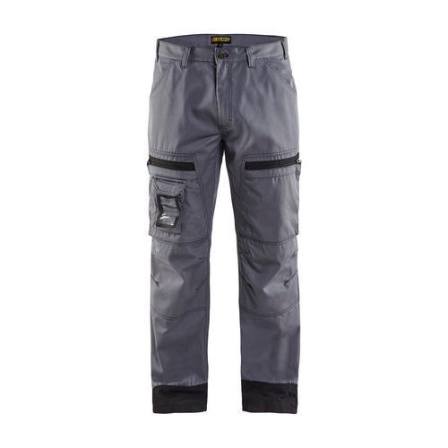 PANTALON DE TRAVAIL CHAUFFEUR GRIS CLAIR/NOIR C54 - BLAKLADER