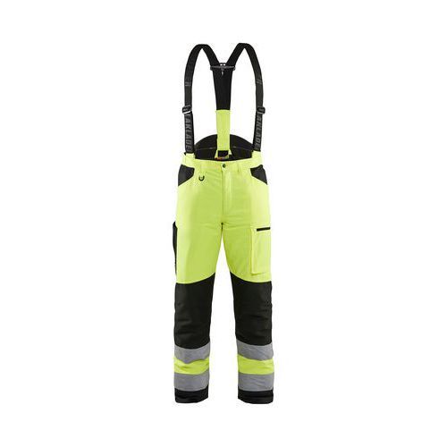 PANTALON POUR TRONÇONNEUSE HAUTE VISIBILITÉ JAUNE FLUO NOIR - BLAKLADER