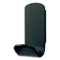 PATÈRE MAGNÉTIQUE SIMPLE STEELY NOIRE, EN ACIER, CHARGE SUPPORTÉE 50 KG, L6,8 X H14,8 X P7,6 CM