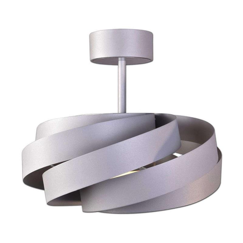 EULUNA PLAFONNIER VENTO, COULEUR ALUMINIUM, Ø 40 CM, MÉTAL