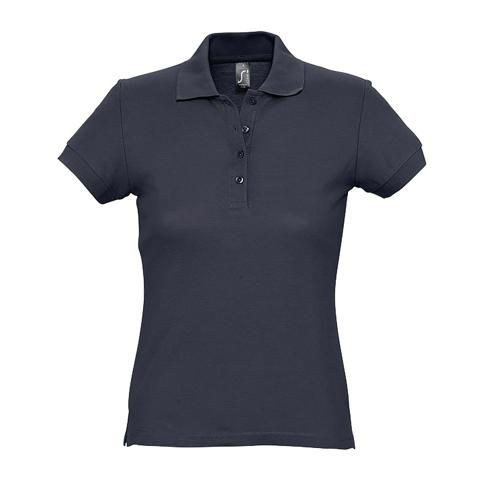 POLO PERSONNALISABLE FEMME EN COTON MAILLE PIQUÉE 170 MARINE