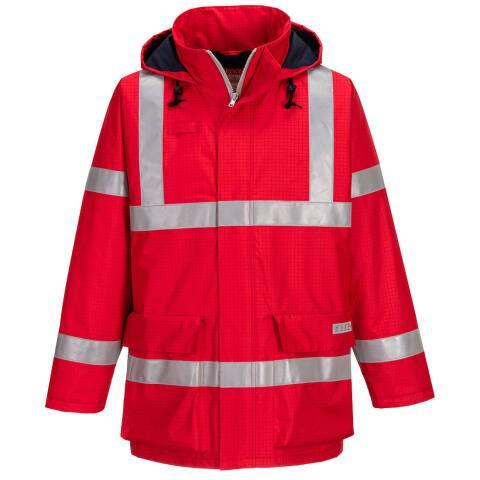 PORTWEST S785 PARKA FR ANTI-STATIQUE BIZFLAME ROUGE - TAILLE S