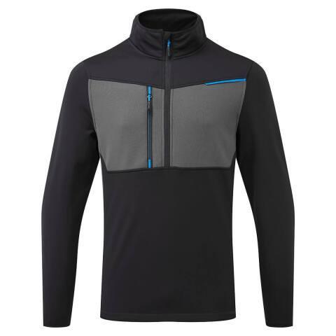PORTWEST T755 SWEAT SEMI-ZIPPÉ WX3 NOIR - TAILLE XXXL