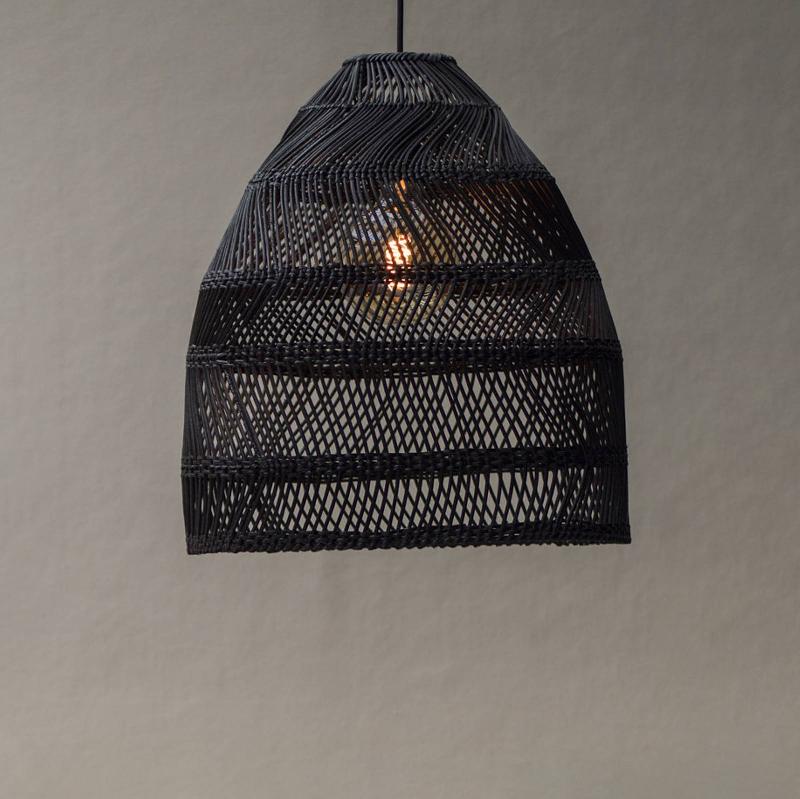 PR HOME SUSPENSION MAJA, ROTIN, NOIR, Ø 45 CM