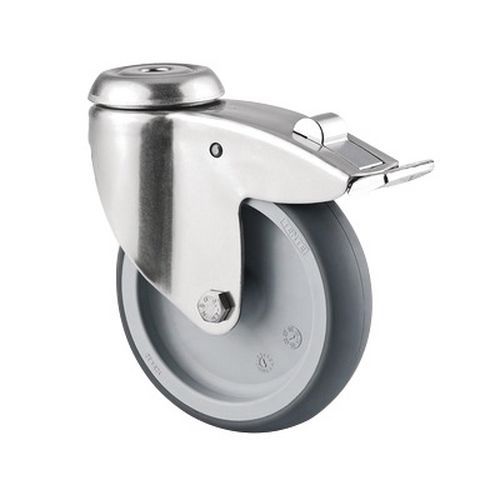 ROULETTE PIVOTANTE À ŒIL ET FREIN 100 KG DIAMÈTRE 150 MM - TENTE