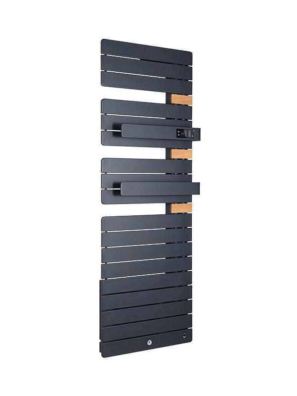 Sèche-serviettes connecté Allure Virtuose 1750W Ardoise/Chêne Mat à droite - Thermor - 483140_0