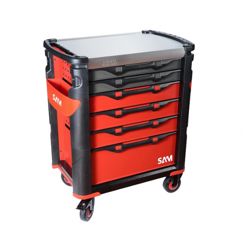 SERVANTE 6 TIROIRS - COMPOSITION DE 135 OUTILS - 416-135MZ SAM OUTILLAGE