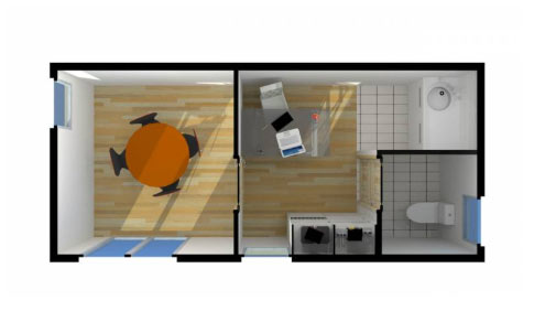 Studio de jardin - Bureau de 2 pièces personnalisable - 20m²_1