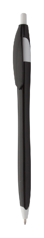 Stylo à bille en plastique - encre bleue - noir - 7g_0