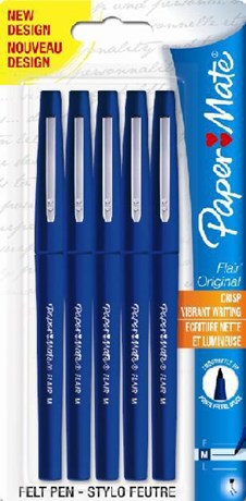 STYLO FEUTRE FLAIR BLEU (VENDU PAR 5)