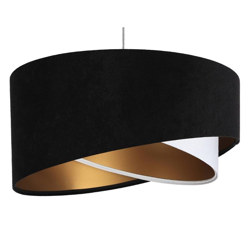 MACO DESIGN SUSPENSION VIVIEN, TRICOLORE, NOIR/BLANC/OR