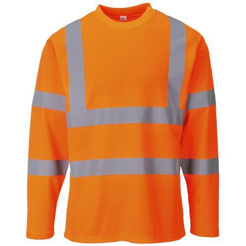 T-SHIRT HAUTE-VISIBILITÉ MANCHES LONGUES S278 ORANGE XXXL - PORTWEST