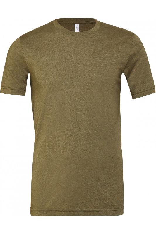 T-shirt homme col rond Heather Heather Olive L 52% Coton | 48% Polyester - L 0884913546127_0