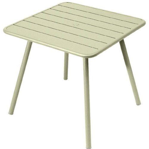TABLE 4 PIEDS 80X80 LUXEMBOURG VERT TILLEUL