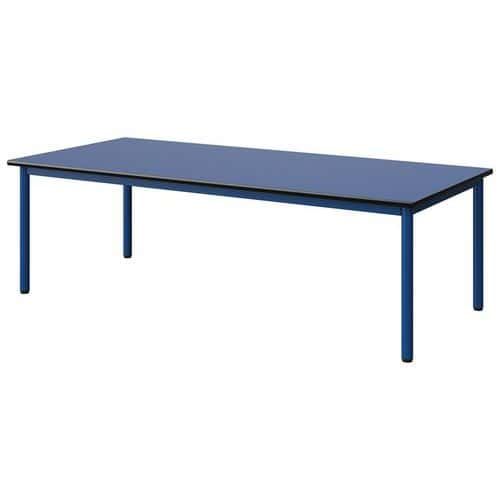 TABLE MALIBU 180X80 T2 4P STRA BLEU U525/NOIR BLEU 5005