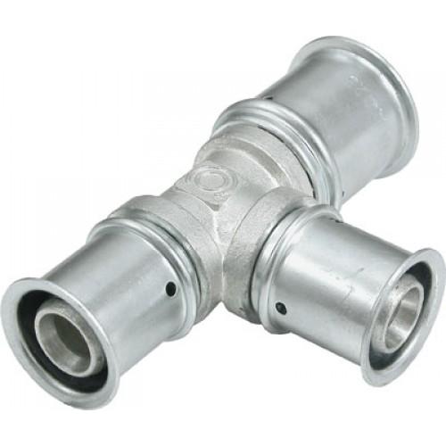 TÉ À SERTIR RÉDUIT DIAMÈTRE 63-32-63 POUR TUBE MULTICOUCHES MULTITUBO