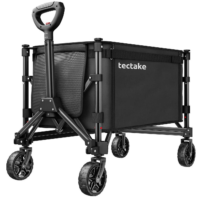 TecTake GmbH tectake Chariot pliable SMARTRIDER avec roues profilées et poignée télescopique  Noir - noir multi-matériau 406296_0
