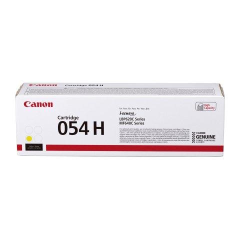 TONER CANON 054 H JAUNE POUR IMPRIMANTE LASER - TONER AUTHENTIQUE