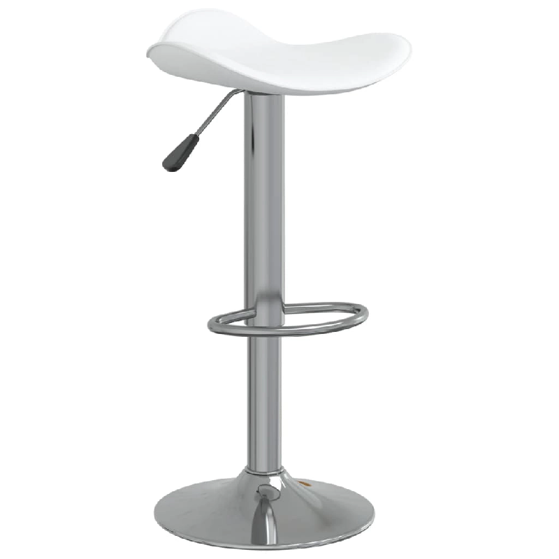 VidaXL Tabouret De Bar Blanc Acier Chromé Et Cuir Artificiel - blanc 335079_0